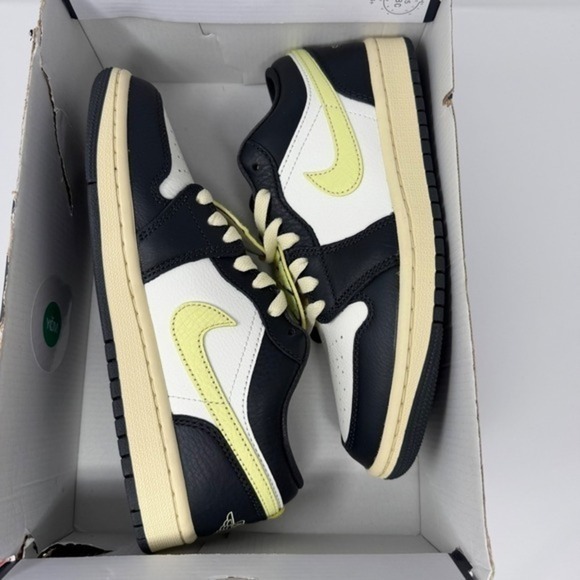 Nike Air Jordan 1 Low SE 85 Kill League Anthracite Luminous Green Sail W-6.5 NWT - Picture 10 of 11